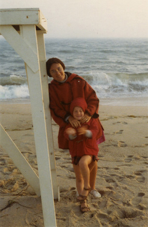 Lyndall Gordon with her daughter